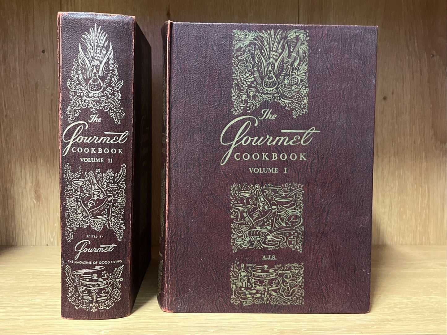 The Gourmet Cookbook Volume 1 & 2, Hardcover, Vintage Set of 2 Books 5th E 1972