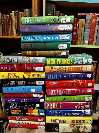 Dick Francis Book Hardcover lot of 27 Mystery Detective Horse Racing Novels