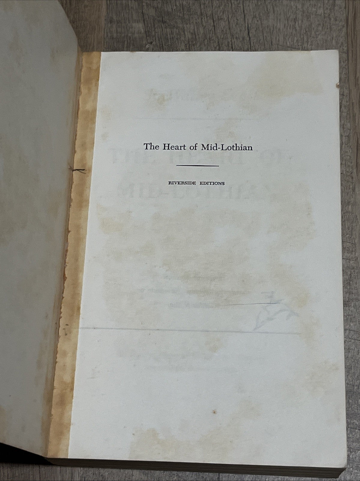 Sir Walter Scott THE HEART OF MIDLOTHIAN Early Printing 1966