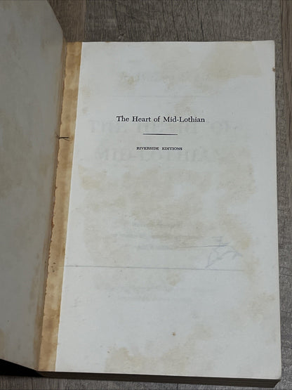 Sir Walter Scott THE HEART OF MIDLOTHIAN Early Printing 1966