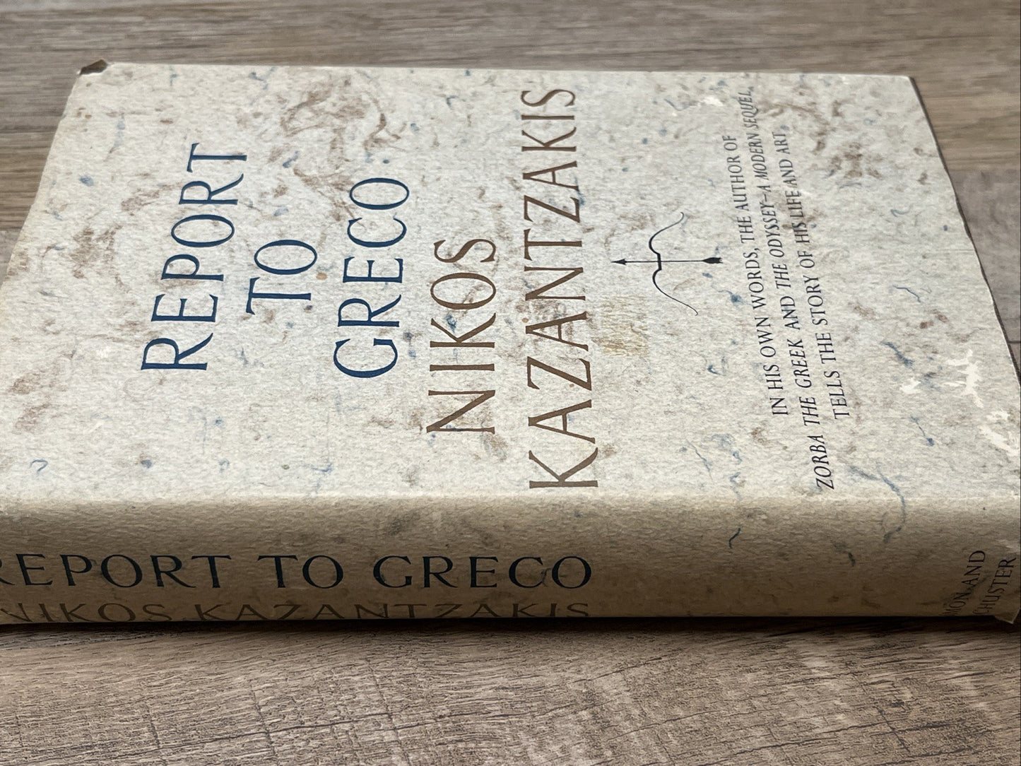 Report To Greco, by Nikos Kazantzakis - 1965 - 1st Ed, 2nd Prtg HC Book DJ