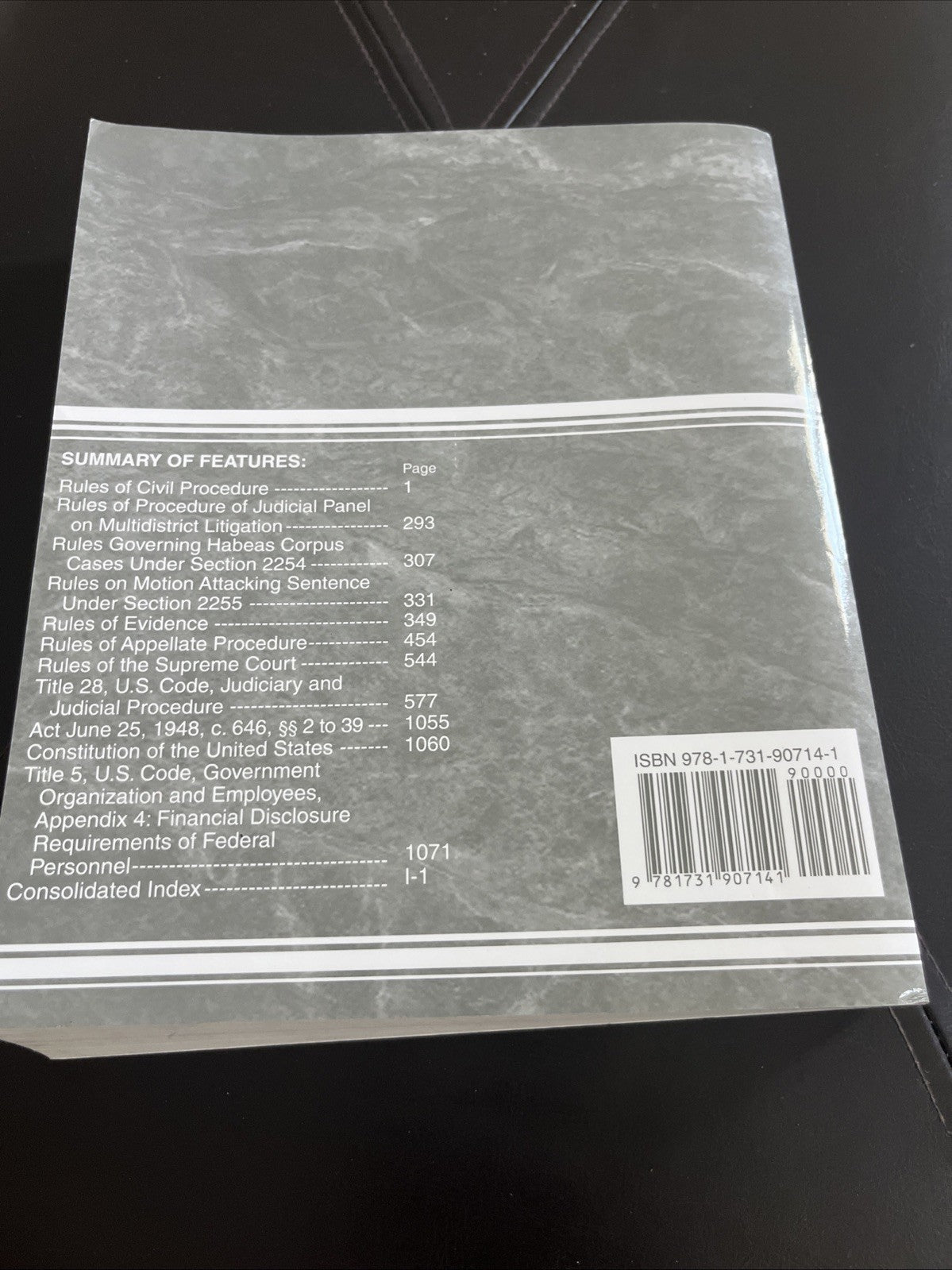 Federal Civil Judicial Procedure and Rules Revised 2022 Edition