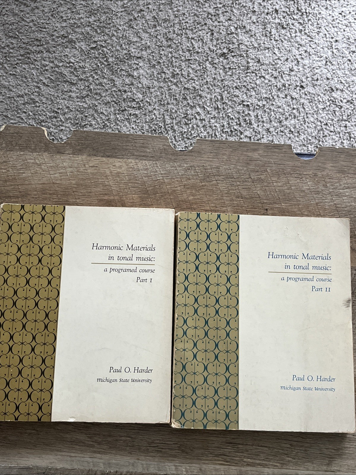 Harmony Materials in Tonal Music A Programed Course Part 1 & 2 By Paul O. Harder