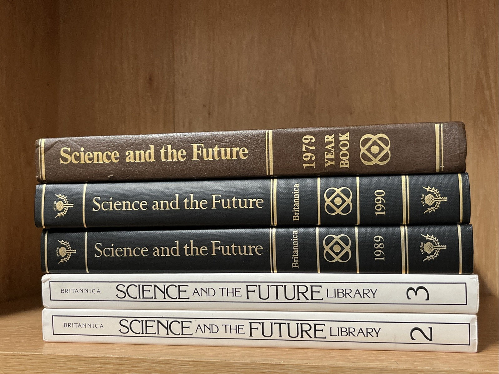 Science and the Future Library 1- 3 Yearbook |Britannica 1989-1990 & 1979 Yearbk