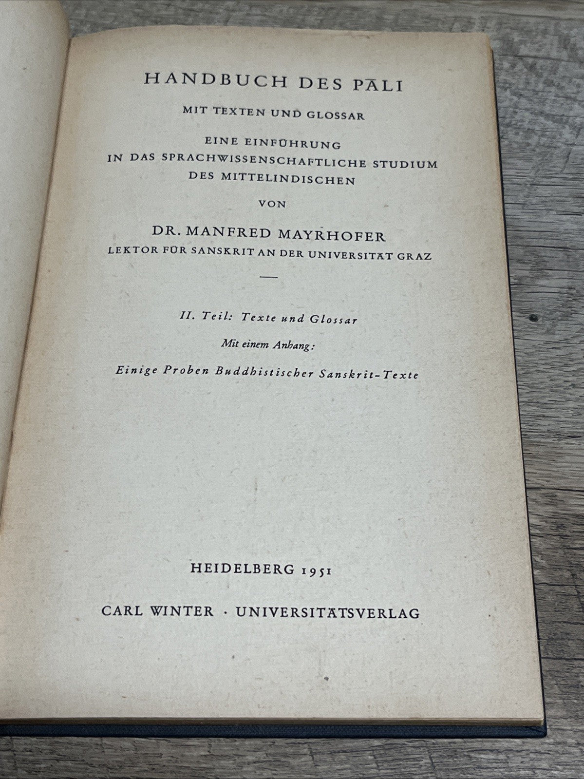 INDOGERMANISCHE BIBLIOTHEK HERAUSGEGEBEN HANS KRAHE Erstwhile Reibe LEHR 1951