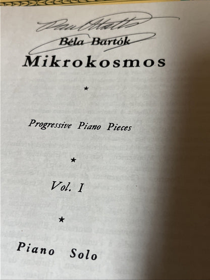 Bela Bartok Mikrokosmos Piano Solo & Schemer’s Llibrary Musical Classics Lot 5