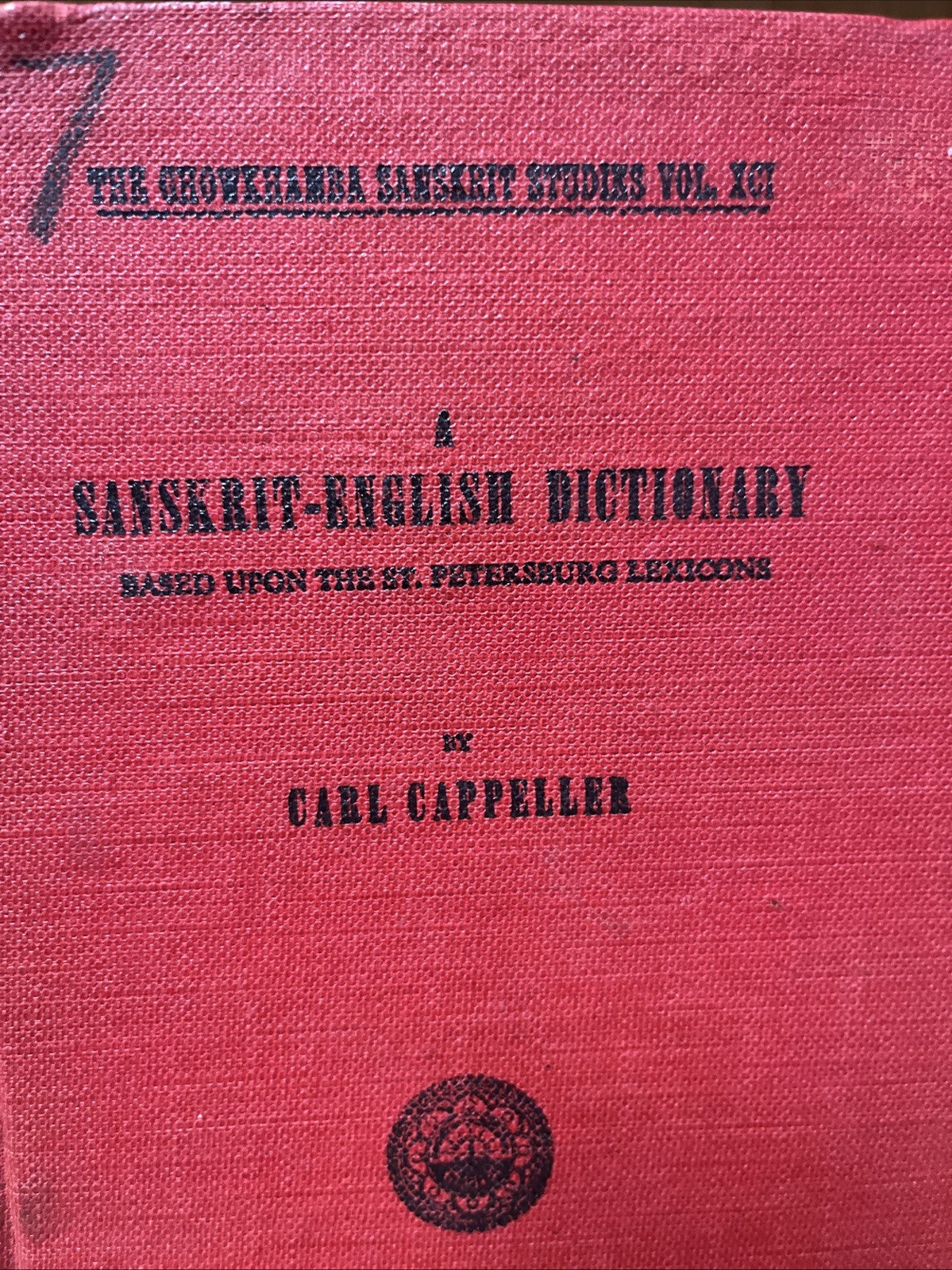 A Sanskrit-English Dictionary 1st India Edition