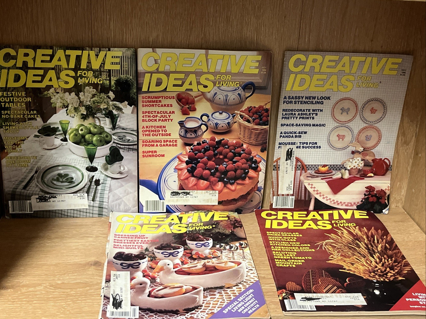 Lot of 5 Creative Ideas For Living Magazine1986/ 1988