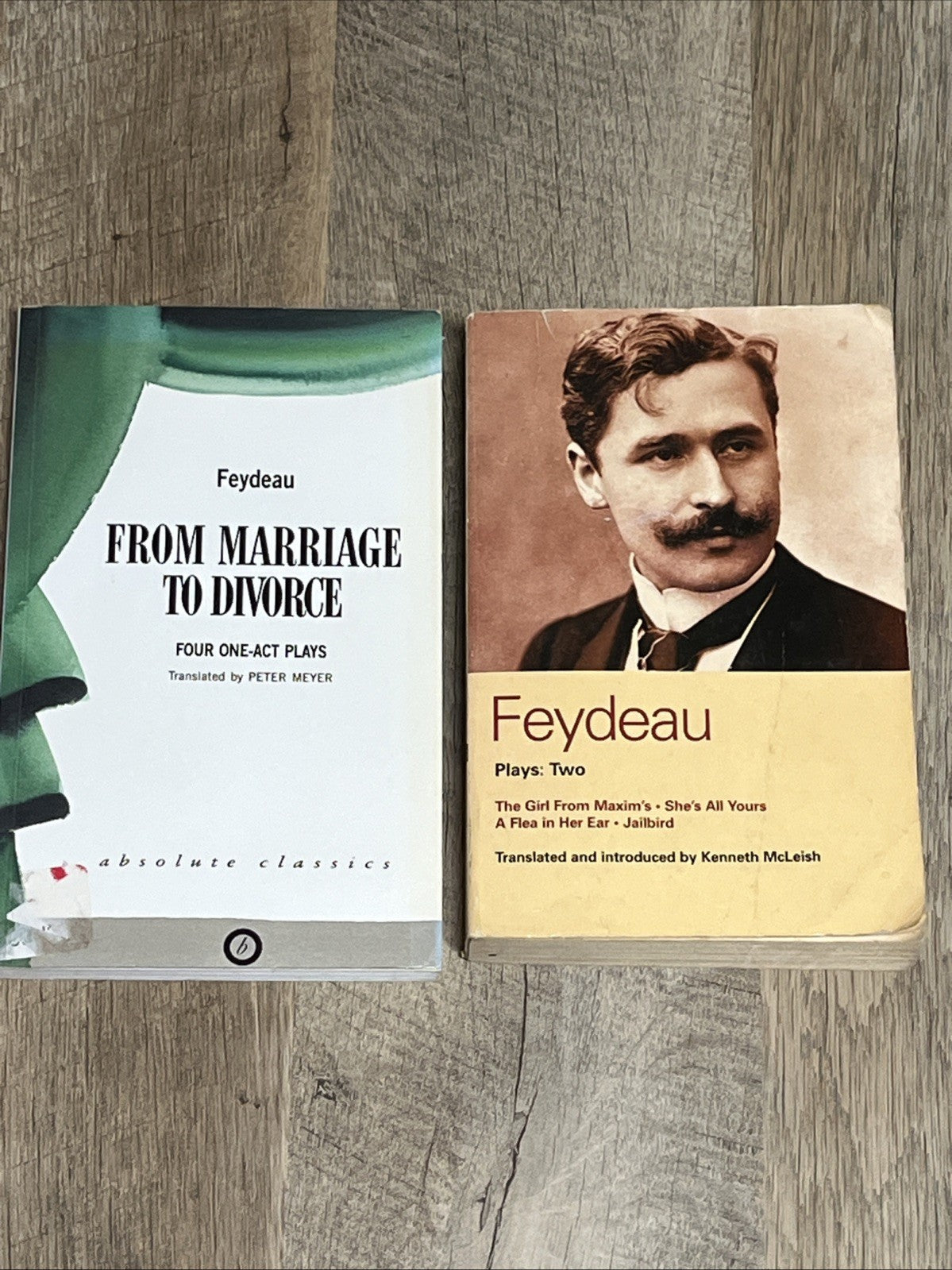 Feydeau Plays: Four One Act Plays & Plays: Two of Georges Feydeau Book Lot2