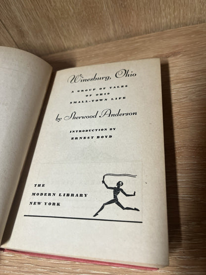 Winesburg Ohio 1st Edition 1919 by Sherwood Anderson HC First Edition