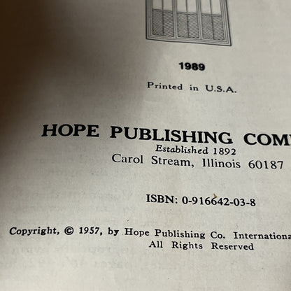 5 Worship and Service Hymnal: Red by Hope Publishing 1989