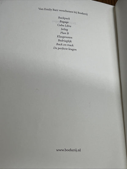 De perfecte leugen" (The Perfect Lie) by Emily Barr Dutch Edition
