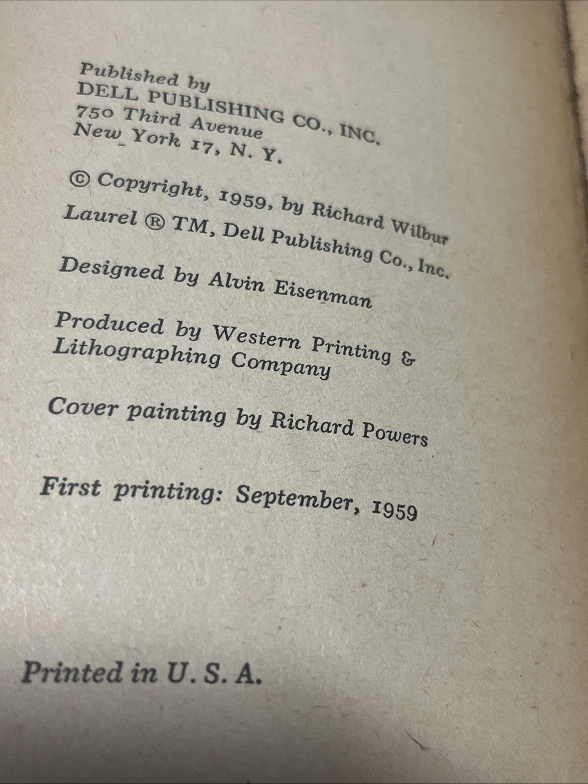 Longfellow The Laurel Poetry Series 1st Ed by Henry Longfellow from Dell 1959