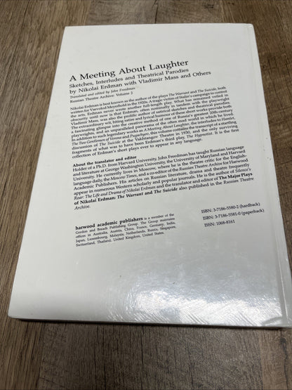 A Meeting About Laughter: Sketches, Interludes and Theatrical Parodies by John F