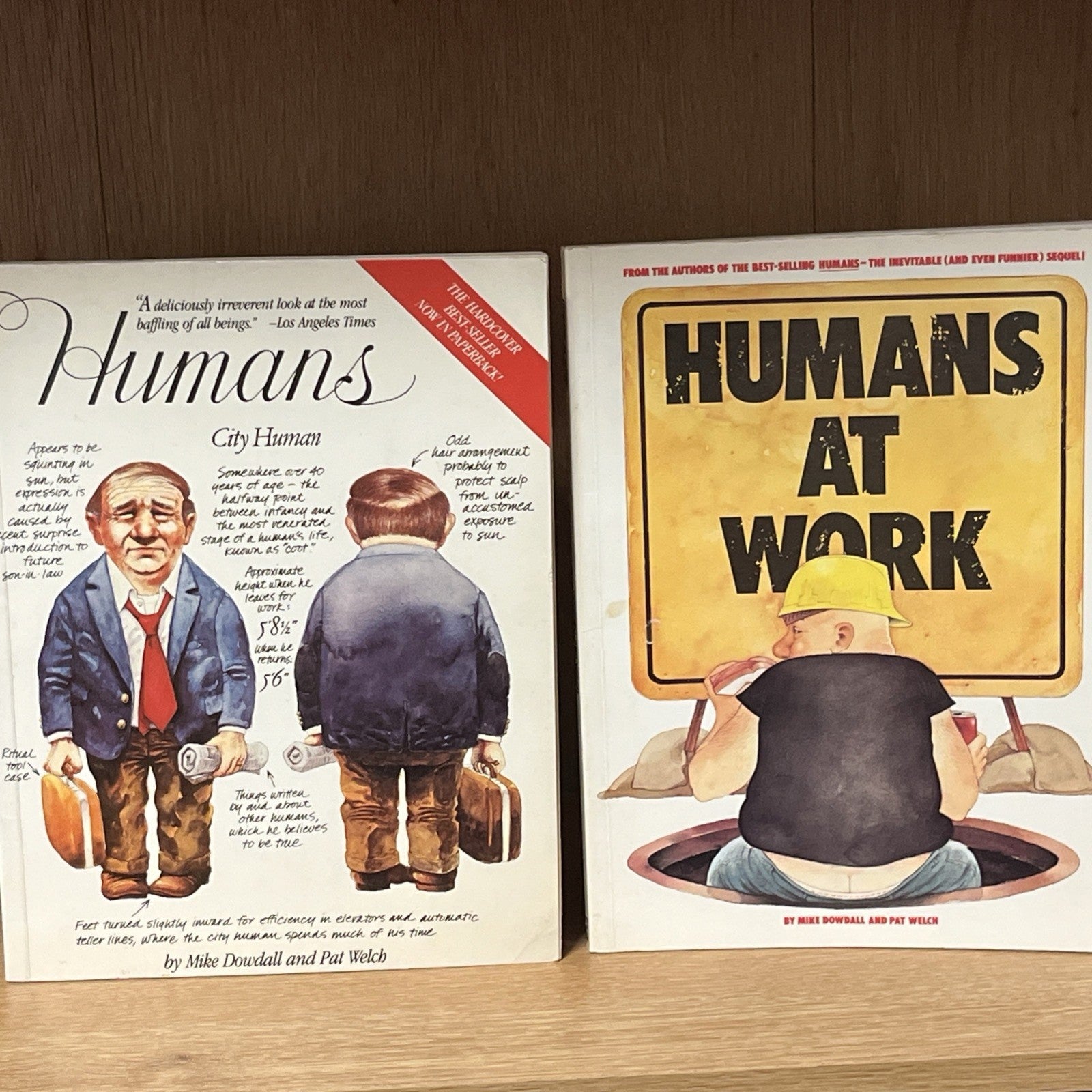Mike Dowdall, Pat Welch, Dennis Welch HUMANS 1st Print Book Lot ( 1985-1986 )