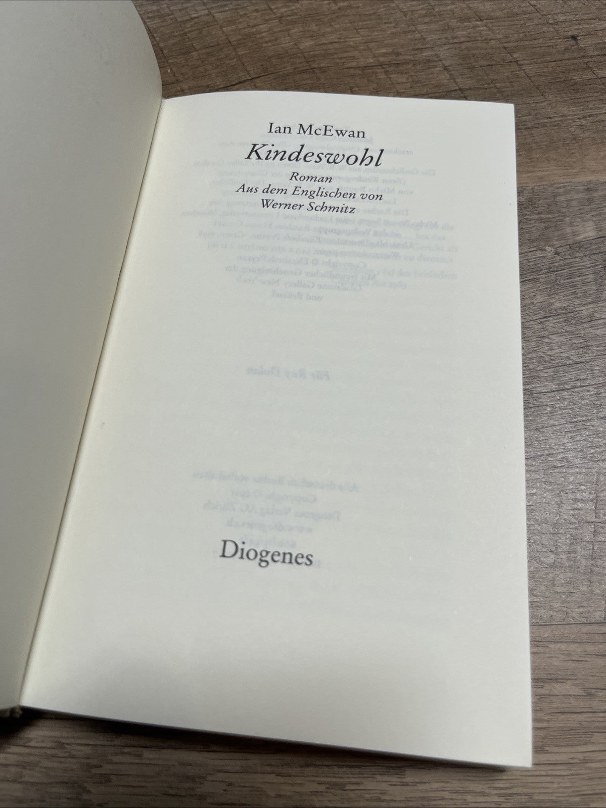 Kindeswohl Ian McEwan