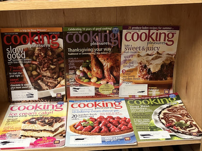 Cooking Pleasures Magazines 6 In Sets 2008/2009 Recipe Cooking Book