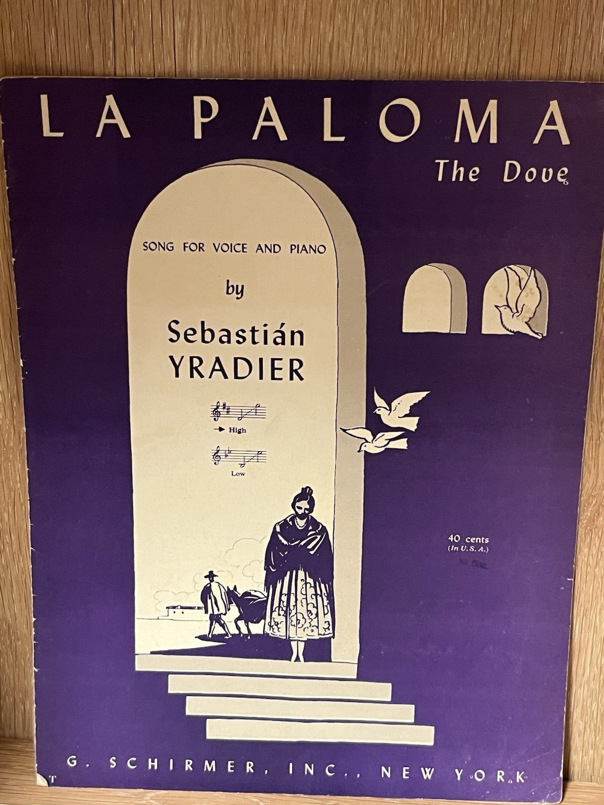 Vintage Sheet Music; La Paloma , Las Hojas Muertas, Miss Amores,  A Willaert: