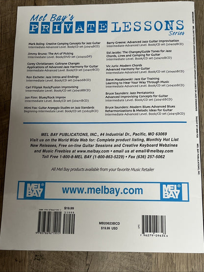 MEL BAY GUITAR ARPEGGIO STUDIES ON JAZZ STANDARDS By Mimi Fox **Book Only **