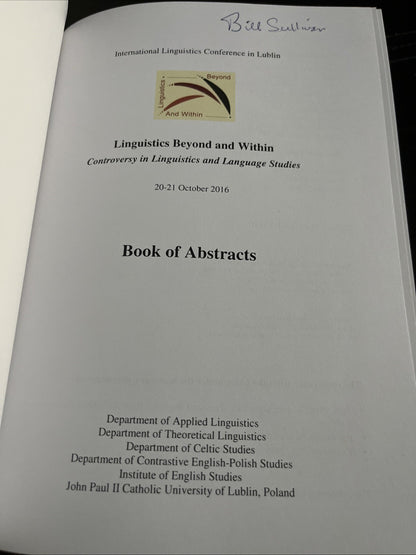 Linguistics Beyond And Within 2016 Instructional Lin conference held in Lublin
