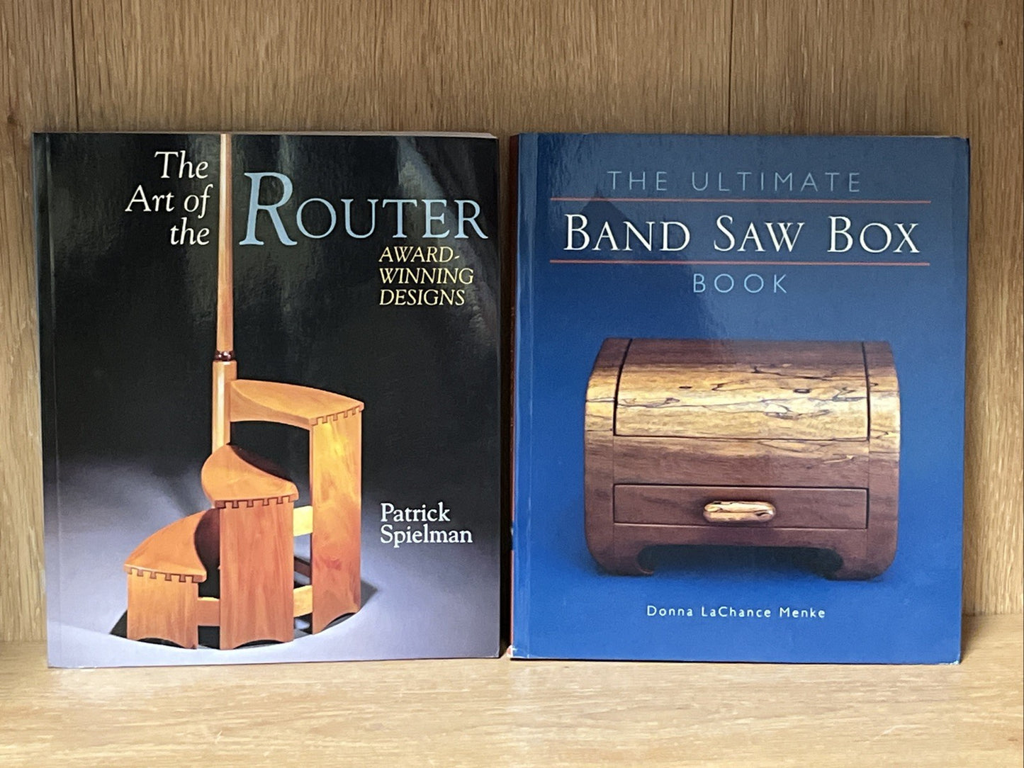 Wood Carving Book Lot 2 - The Art Of The Router & The Ultimate Bank Saw Box Book
