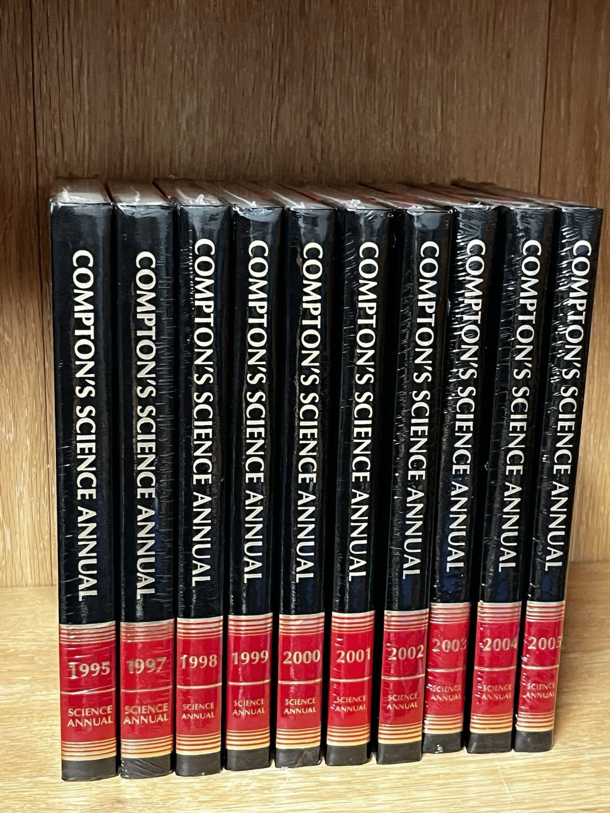 Compton’s Science Annual Lot of 10: 1995/1997/1998/1999/2000/01/02/03/04/05