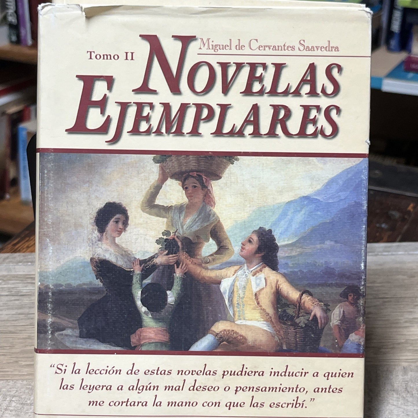 Novelas Ejemplares Hardcover Miguel de Cervantes Tomo 1 y 2  (7 y 8 ) 2001