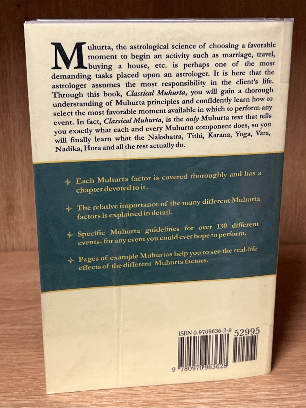 Classical Muhurta, Vedic Electional Astrology 1st Edition Ernst Wilhelm 2003