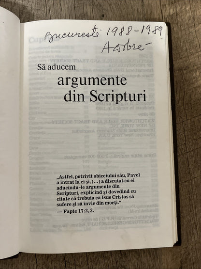 Sa aducem argumente din Scripturi