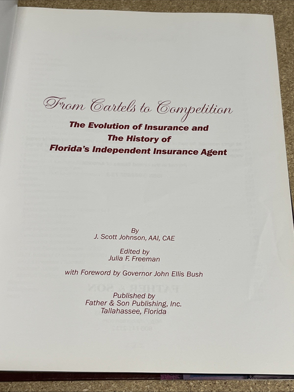 FROM CARTELS TO COMPETITION: THE EVOLUTION OF INSURANCE - Hardcover *Excellent*