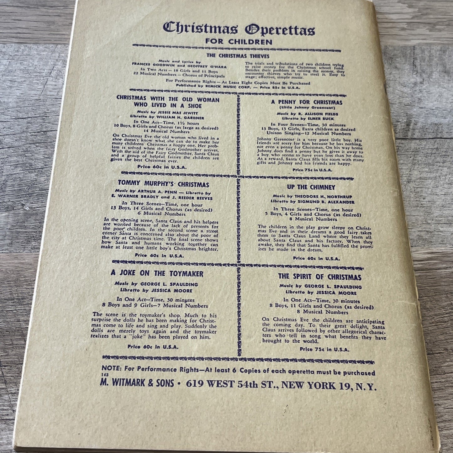 Glory To God ; A Christmas Cantata For Mixed Voices, SATB.. M.Sheet Rob Roy 1931