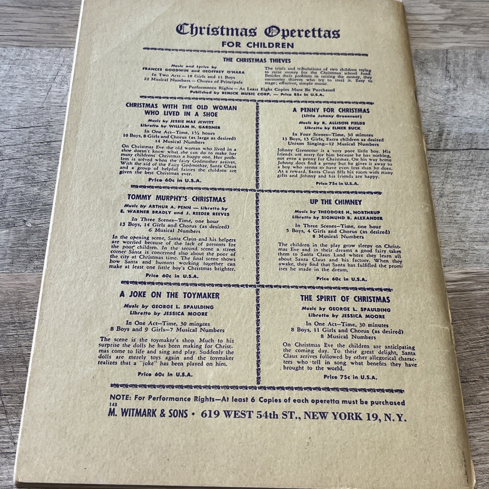 Glory To God ; A Christmas Cantata For Mixed Voices, SATB.. M.Sheet Rob Roy 1931