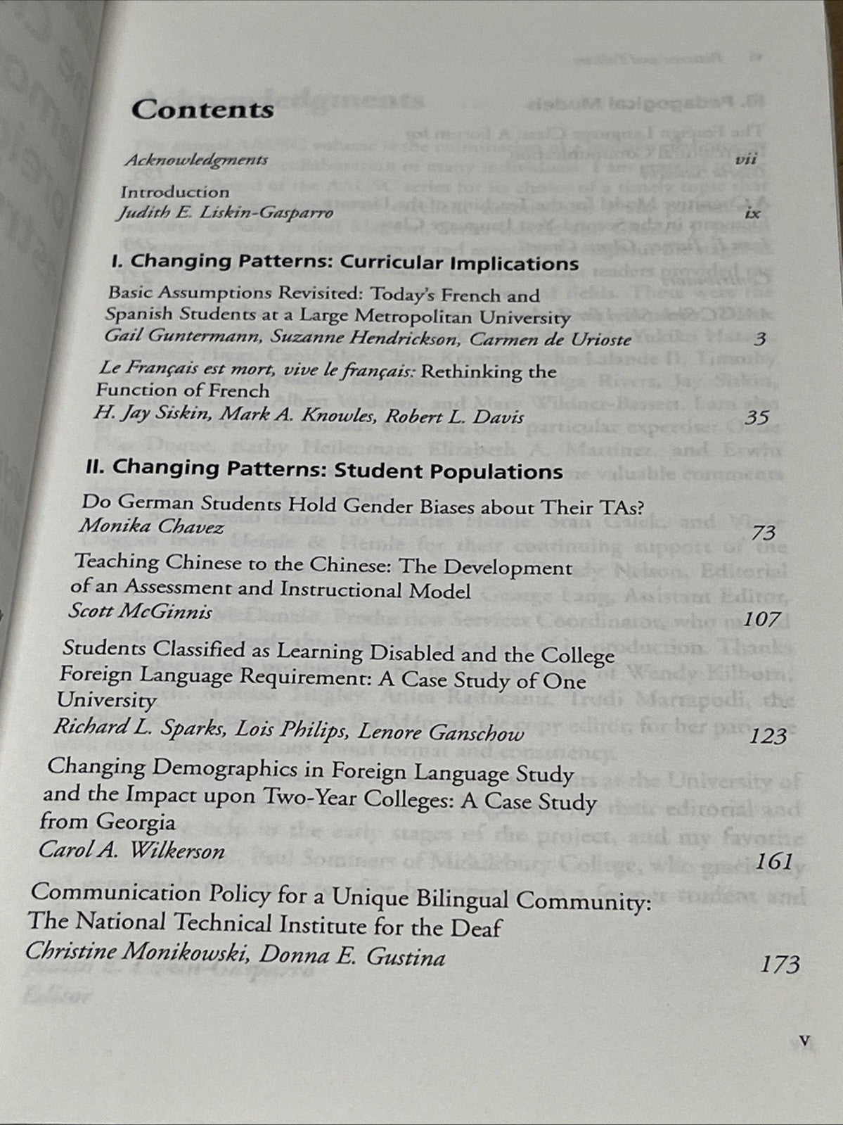 Patterns and Policies :The Changing Demographics of Foreign Language Instruction