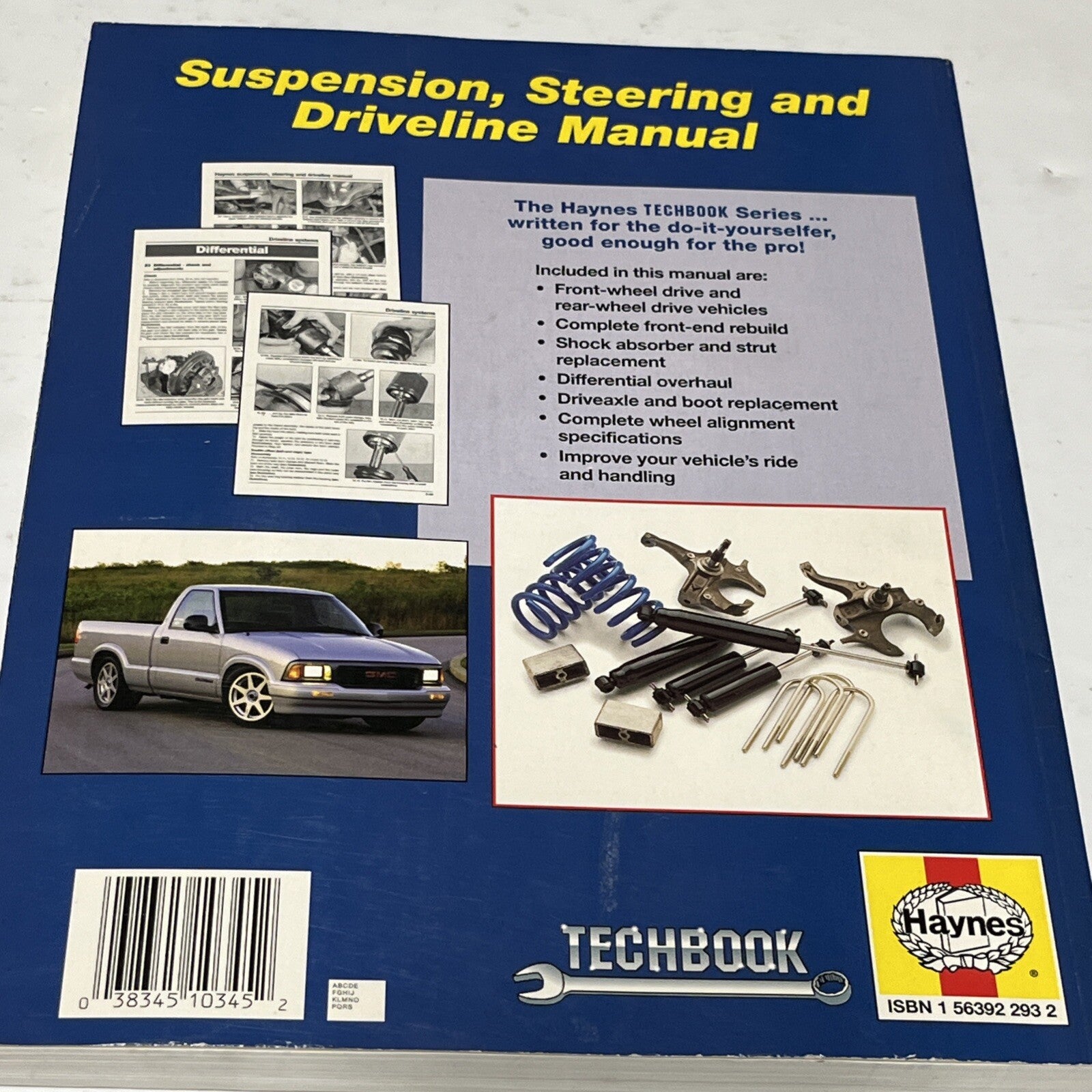 Haynes Techbook Suspension, Steering & Driveline Manual #10345 Foreign/Domestic