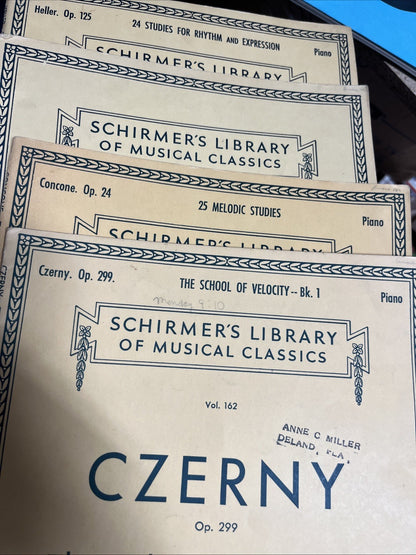 Schirmer's Library of Musical Classics Lot of 4 ( Vol 45 . 139. 162. & Vol 766 )