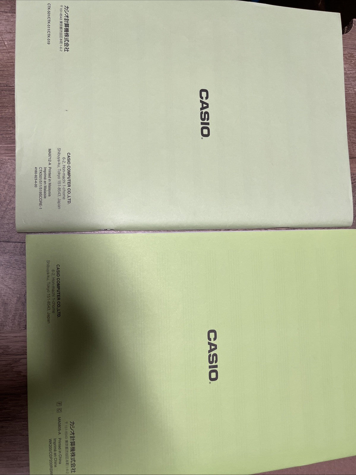 Song Book & Song Book 2  Casio Lot