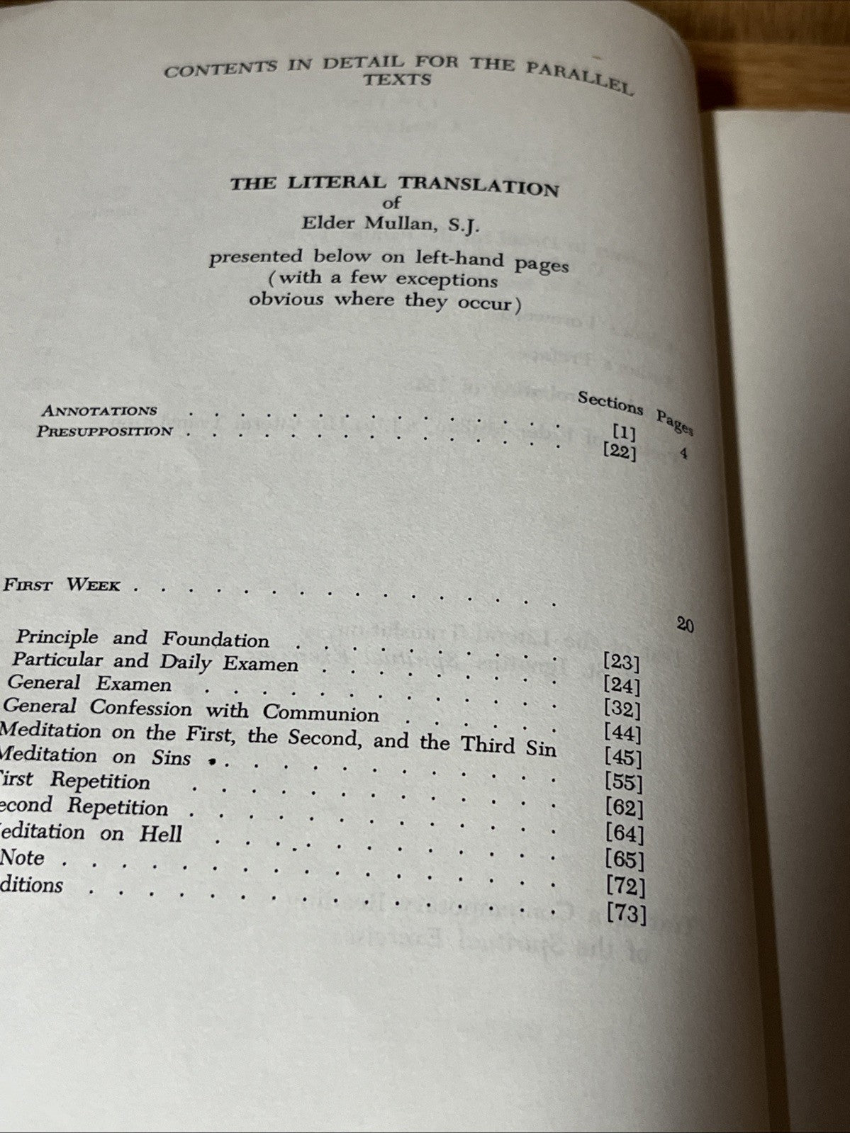 The spiritual exercises of St Ignatius: A literal translation and A Contemporary