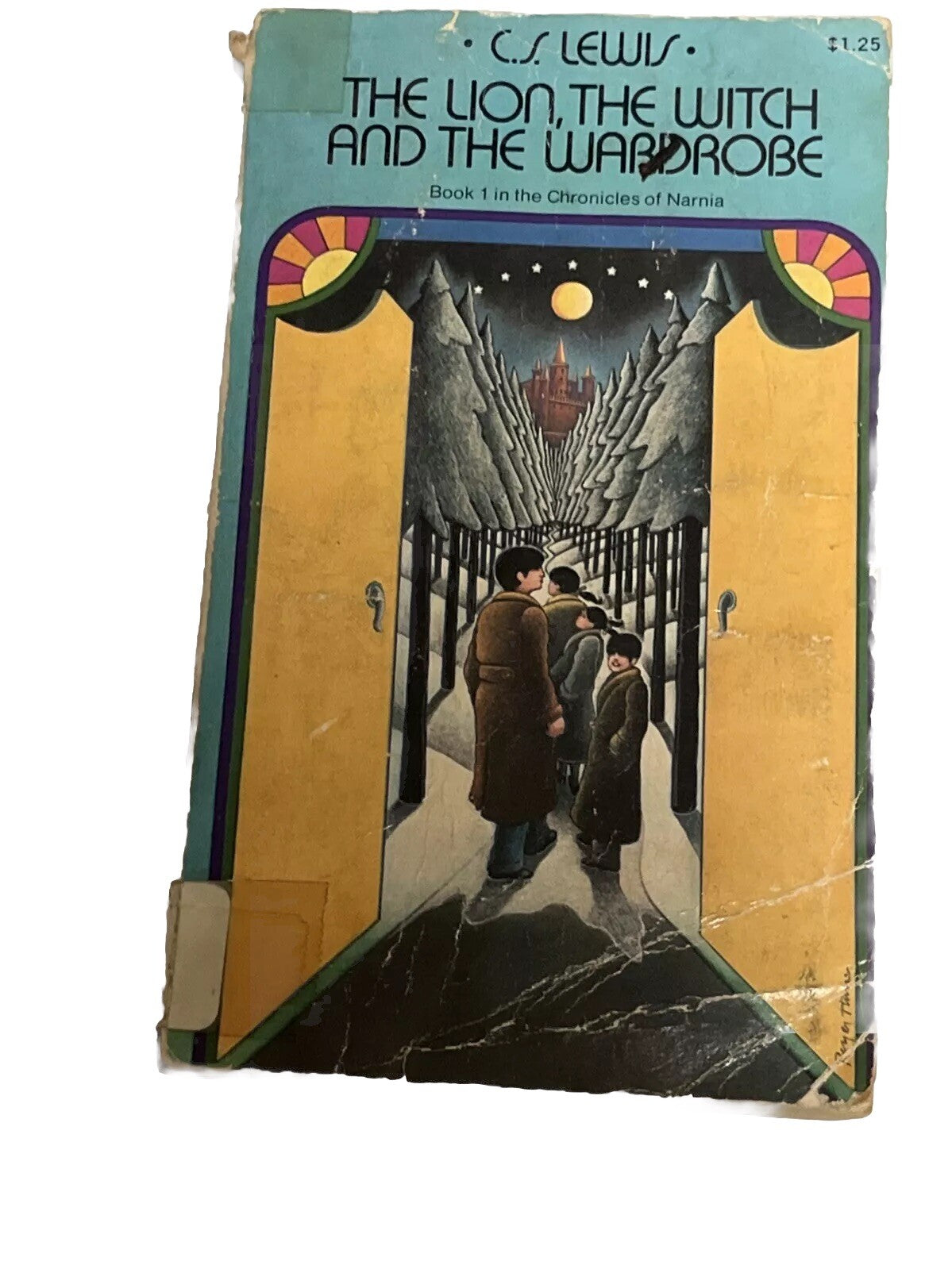 The Chronicles of Narnia Book CS Lewis 1, 2, 3, 5, & 6 Collier Books 1970s