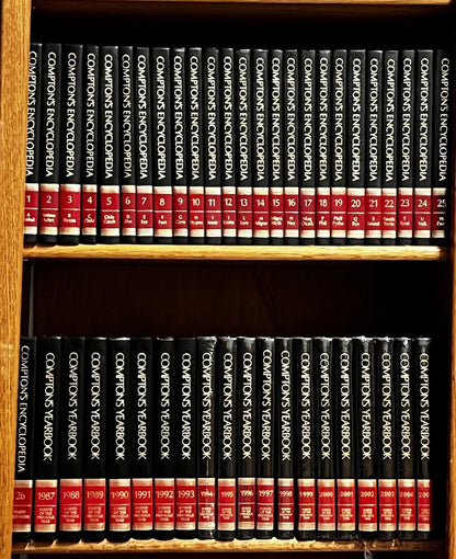 Compton's Encyclopedia Complete Set Volumes 1 - 26 and Yearbook of 1987 To 2005