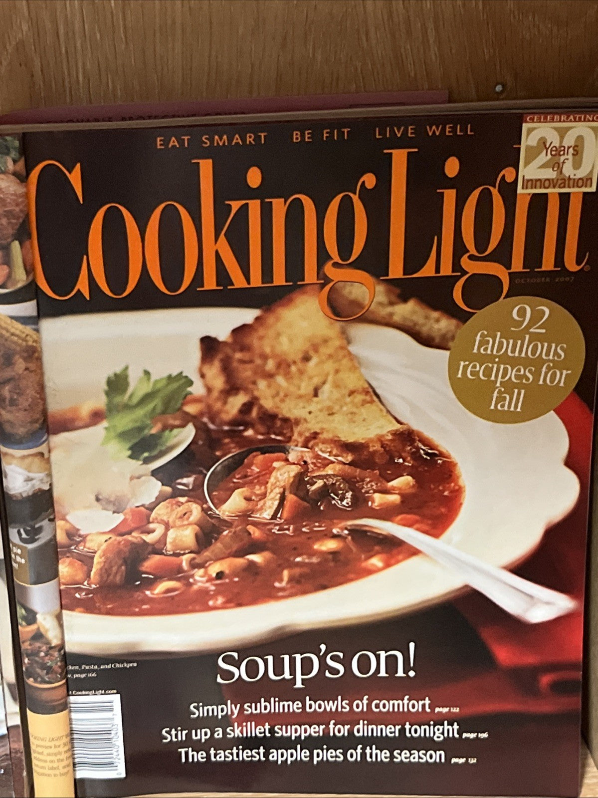COOKING LIGHT MAGAZINES~LOT OF 5 / 2007