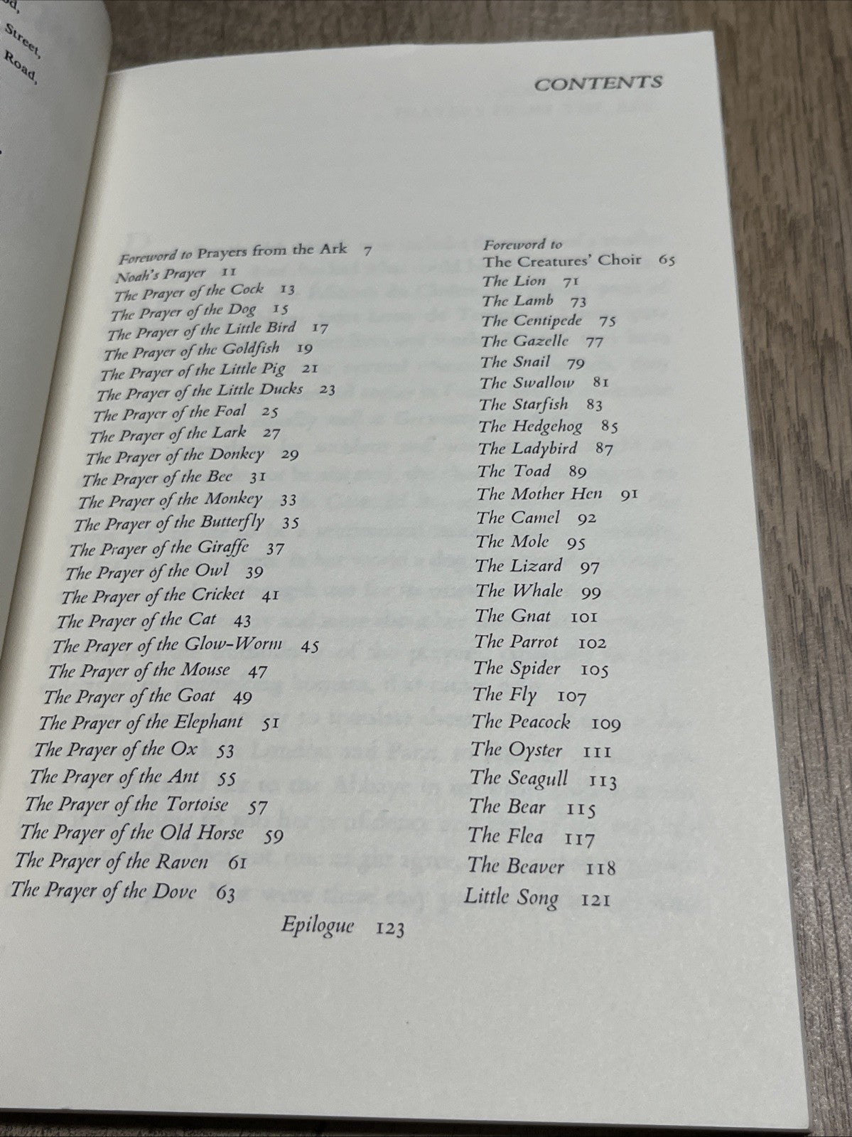 Prayers from the Ark and the Creatures' Choir by Carmen Bernos de Gasztold