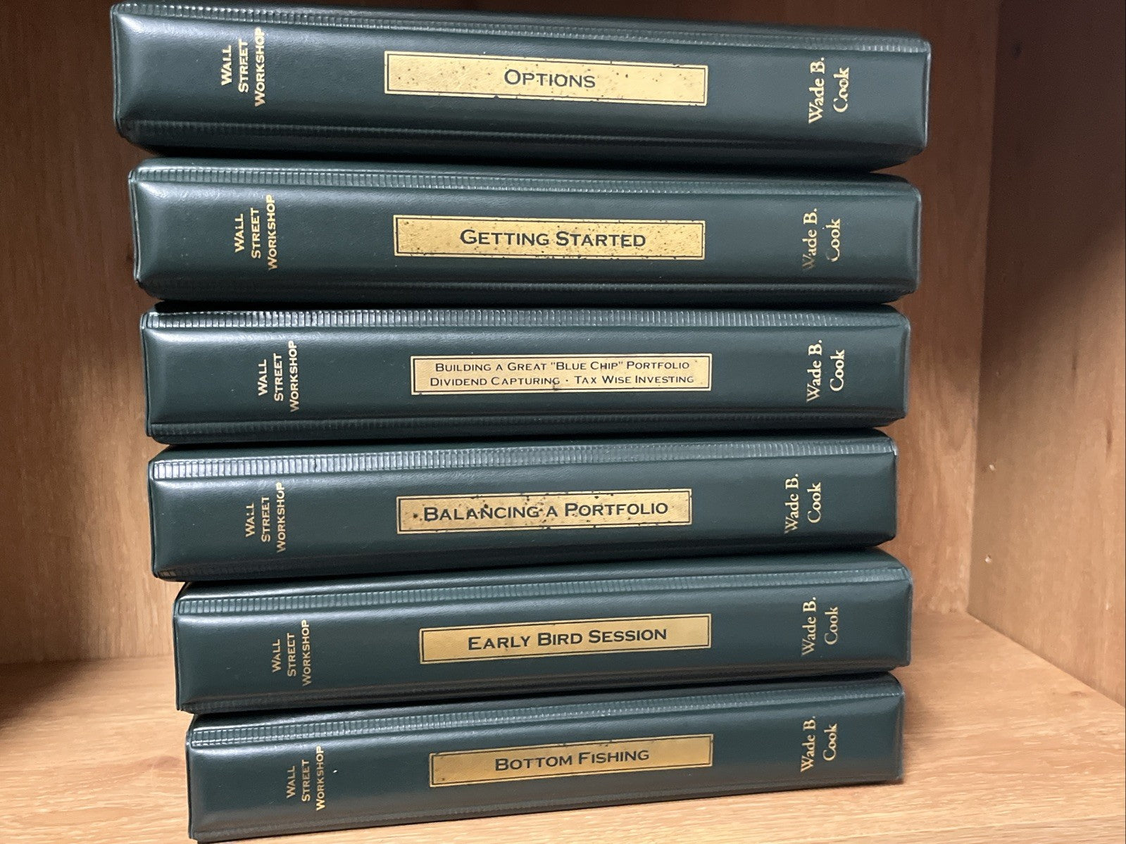 Wall Street Investing Workshop 6 Lot 7 VHS Cassette &3 Workbook Wade Cook