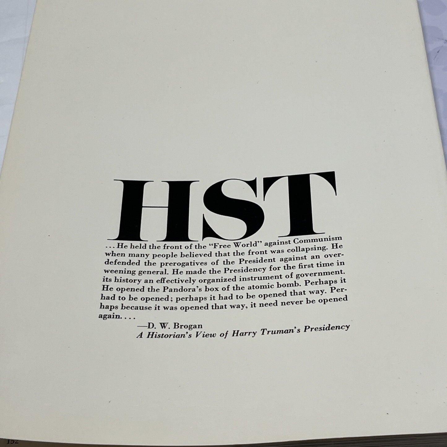 A Pictorial Biography HST Harry S. Truman by David S. Thompson, 1973 Softcover