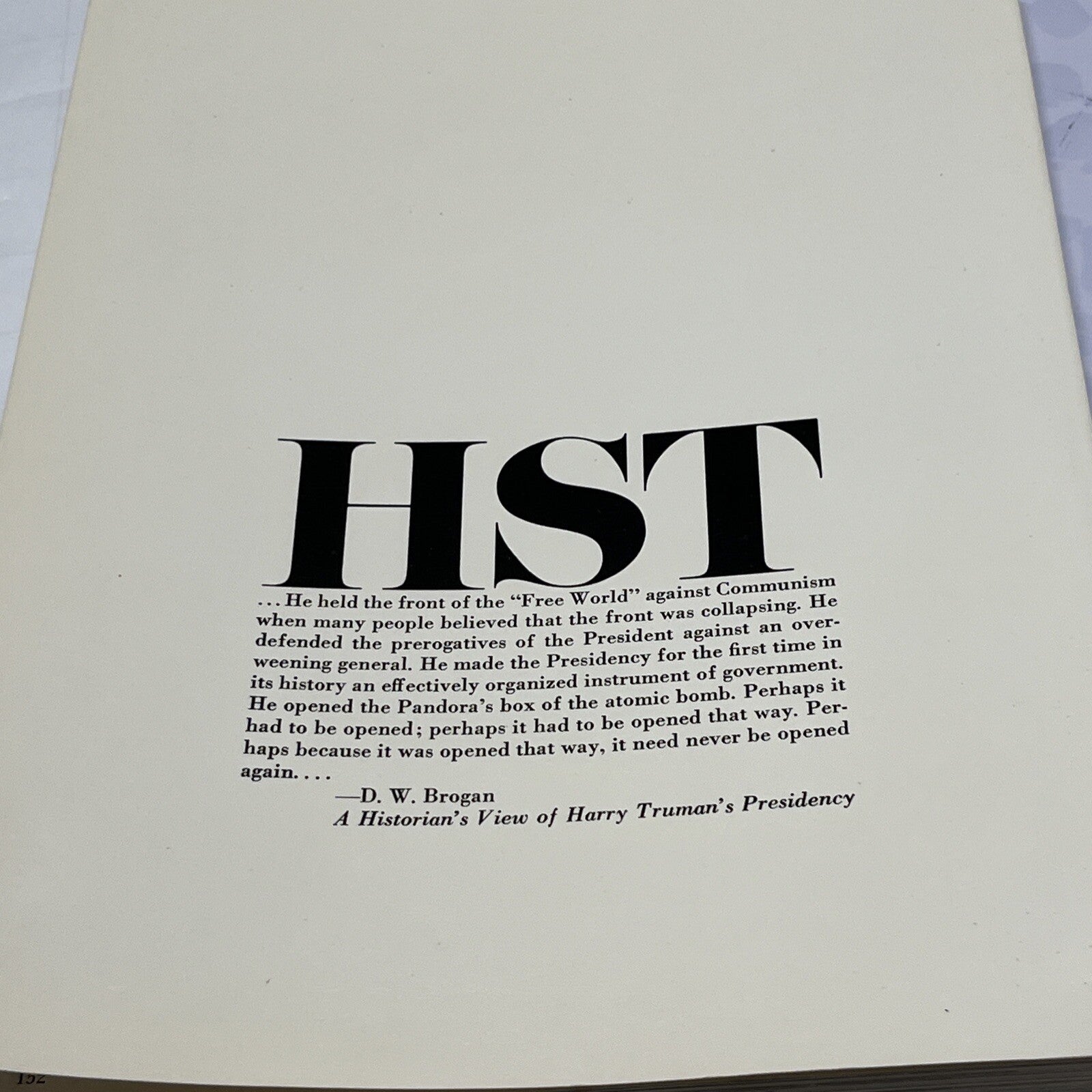 A Pictorial Biography HST Harry S. Truman by David S. Thompson, 1973 Softcover