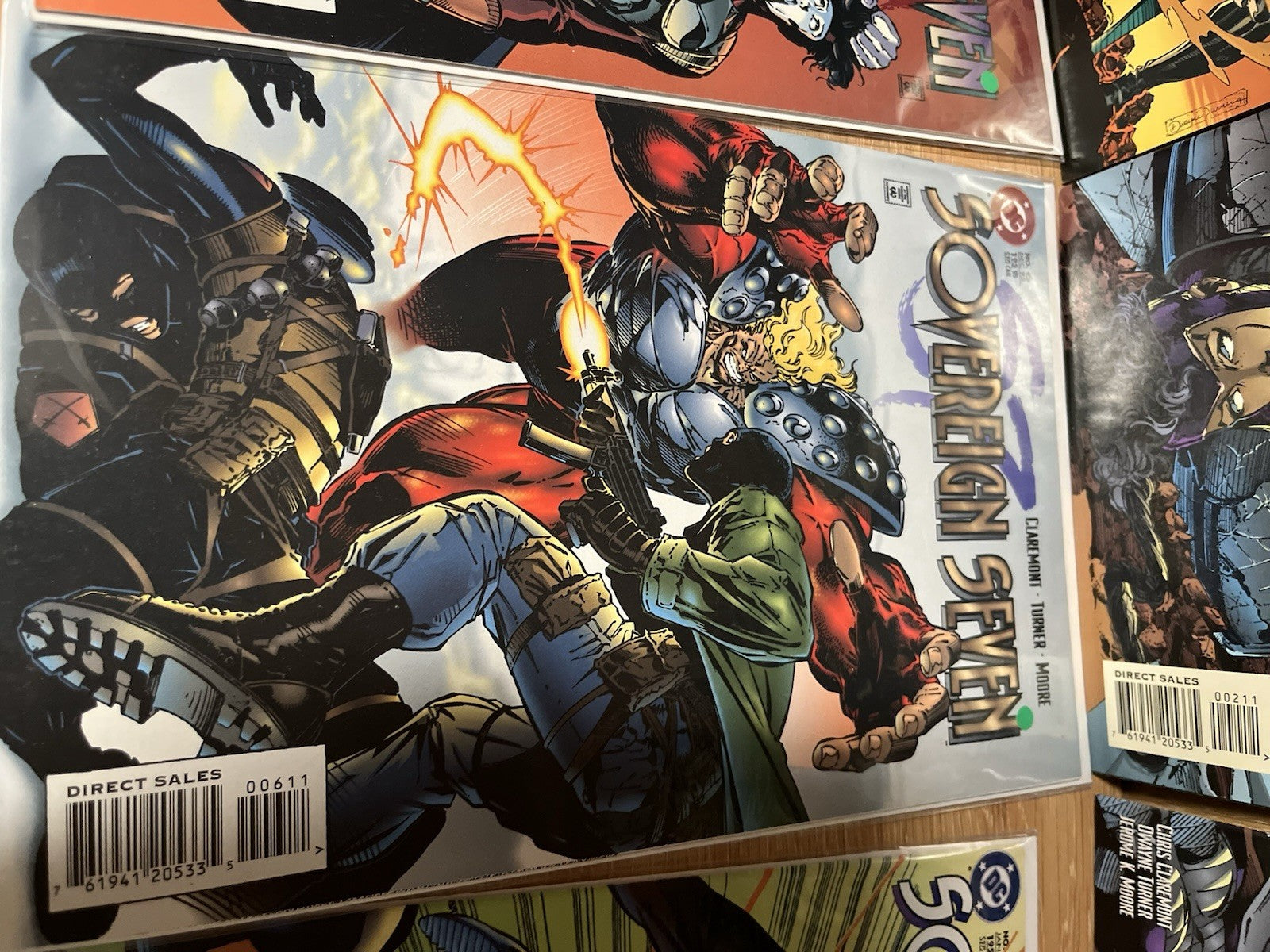 Lot of 11 Sovereign Seven #1 to #8 & #23#28 #29 DC Comic Books Chris Claremont
