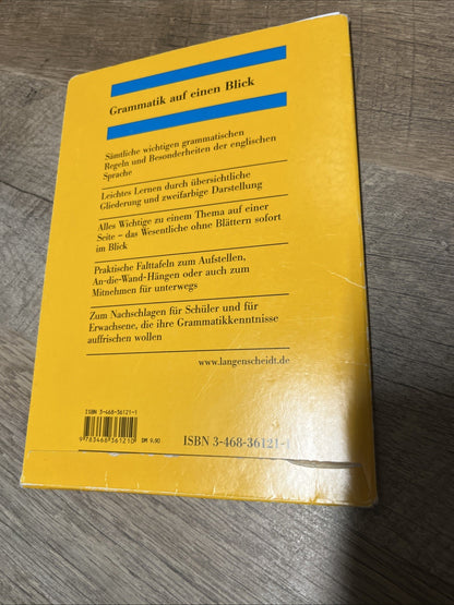 LANGENSCHEIDTS GRAMMATIKTAFEL: DEUTSCH (GERMAN EDITION) By Heinz F. Wendt