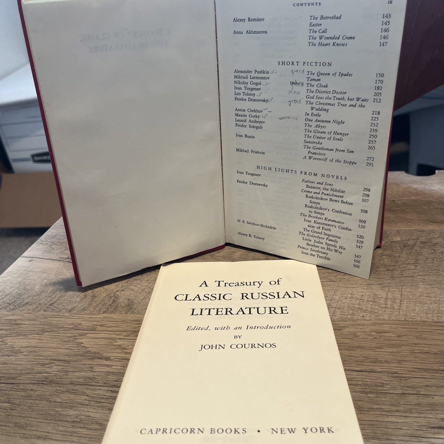 The Treasury of Classic Russian Literature Edited By John Cournos (1962)