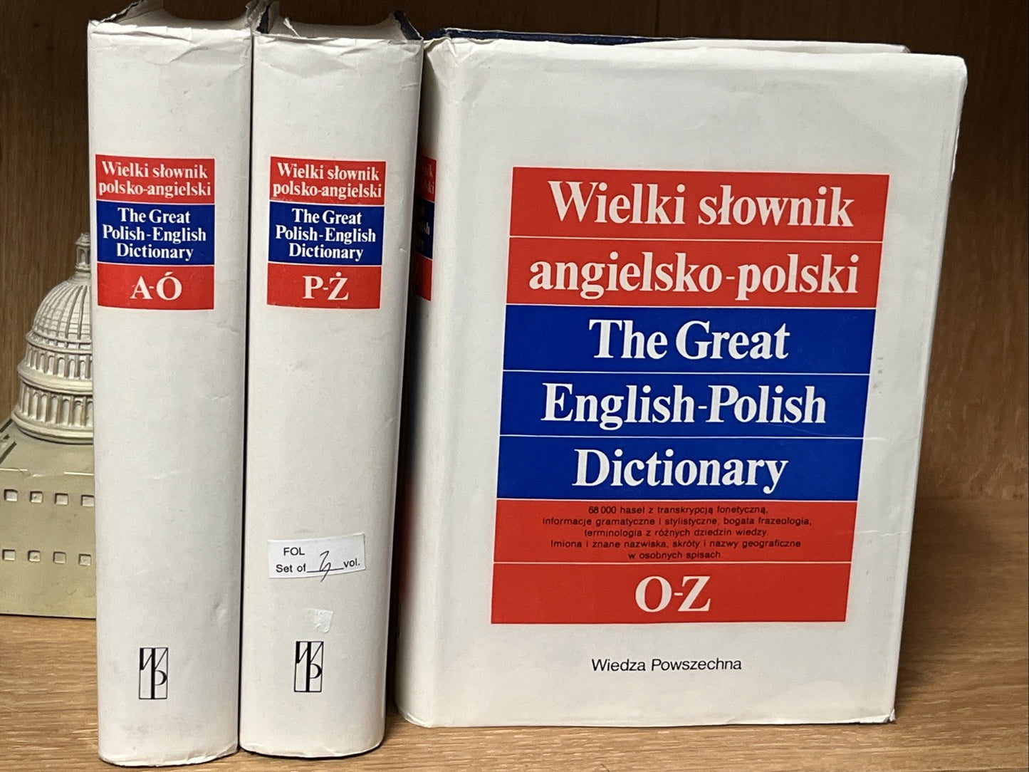 Wielki słownik angielsko-polski  ( The Great English-Polish Dictionary) Lot Of 3