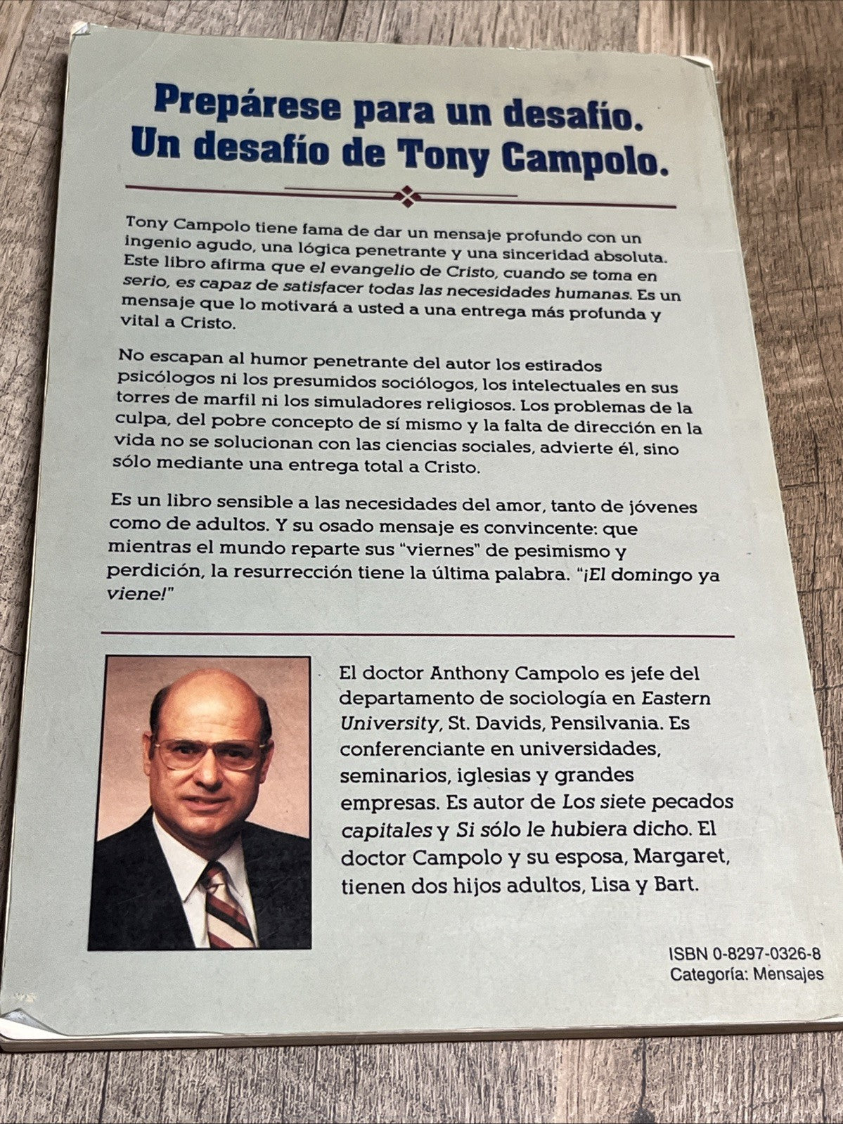 ES VIERNES, PERO EL DOMINGO VIENE. CAMPOLO ANTHONY - 1992