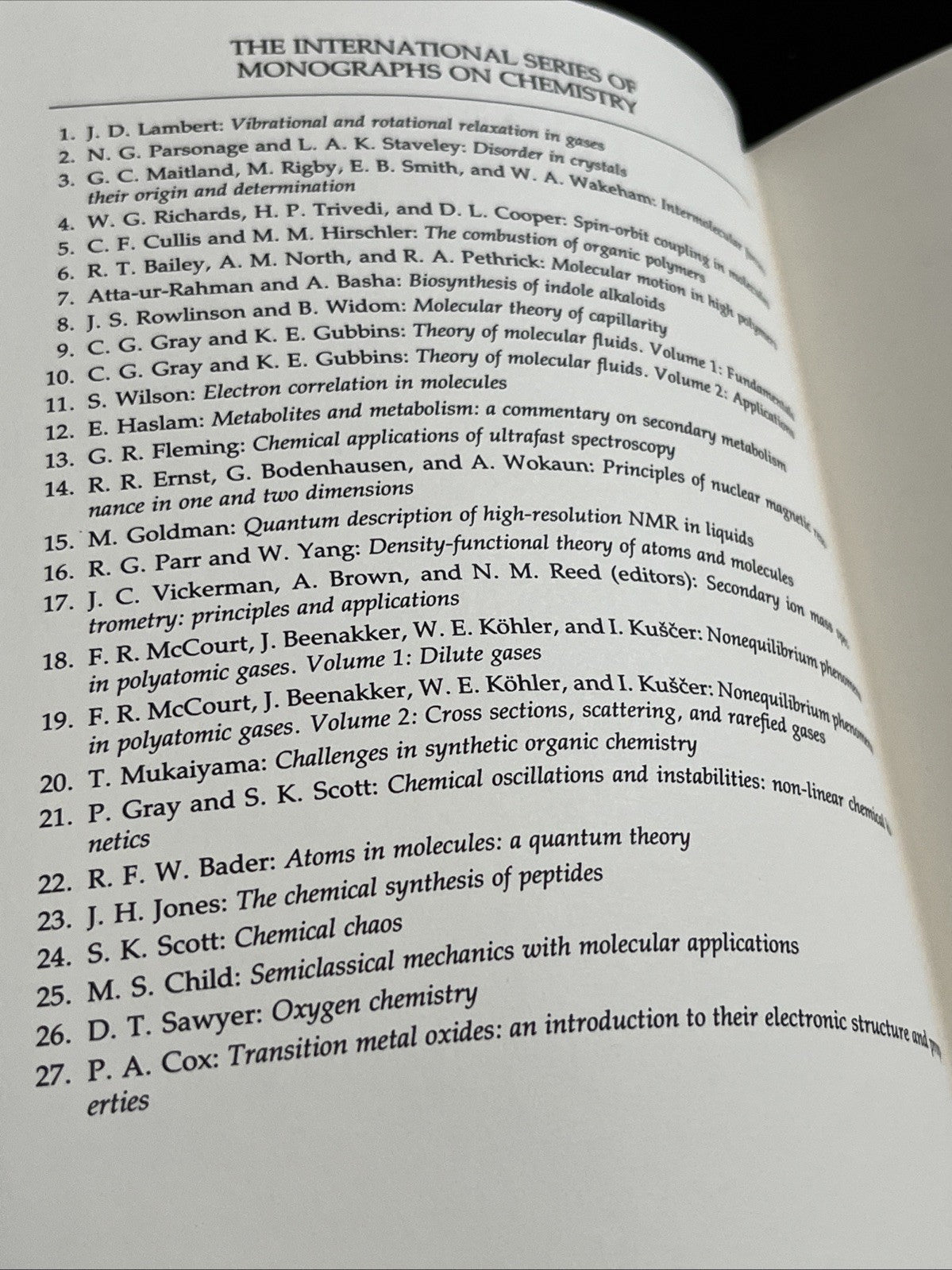 Oxygen Chemistry by Donald T Sawyer: Used